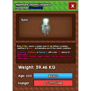 HUGE NIGHTMARE GHOSTLY HEADLESS HORSEMAN 59KG!!