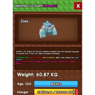 NIGHTMARE ICE GOLEM 60KG