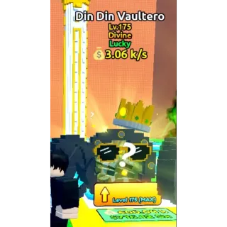 LUCKY DIN DIN VAULTERO 3.06 k/s ( 175 LVL ) - Escape Tsunami For Brainrots!