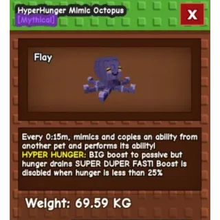 HYPER HUNGER MIMIC OCTOPUS 15s CD ( NO TOY NEEDED! )