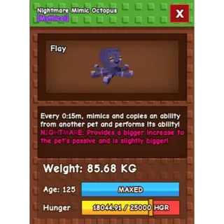 NIGHTMARE MIMIC OCTOPUS 85kg !