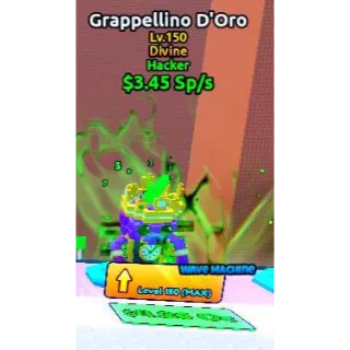 3x HACKER grappellino d'oro  3.45 sp/s ( MAX LVL ) - Escape Tsunami For Brainrots!