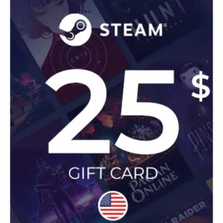 $25.00 USD Steam