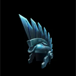 Blue steel Mohawk helmet