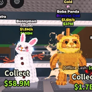 gold boba panda + bunny
