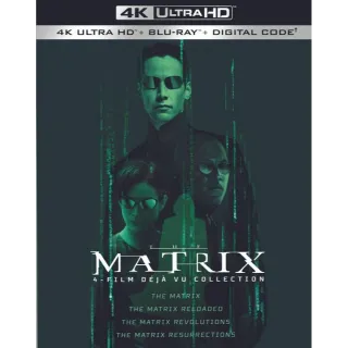 The Matrix 4-Film: Déjà Vu Collection / USA / 4K / MA