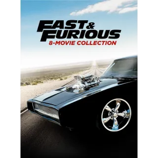 Fast & Furious - 8 Movie Collection  / USA / 4K / MA / Ports