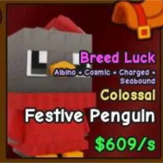 Colossal Festive Penguin - Catch And Tame