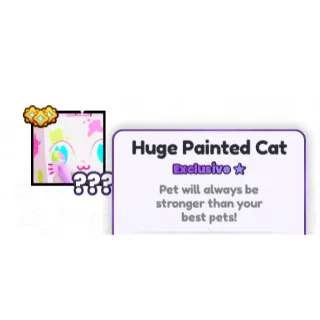 Huge Painted Cat