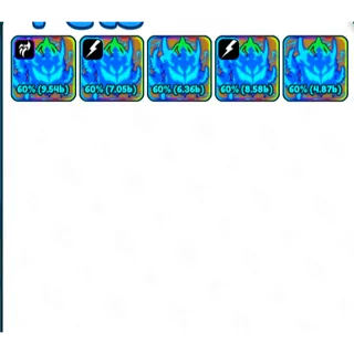 5x Rainbow Social Dragon - Tap Simulator