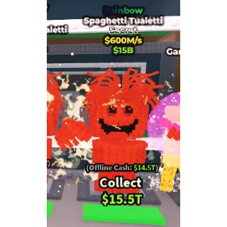 Rainbow Spaghetti Tualetti