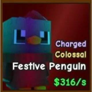 Colossal Festive Penguin - Catch And Tame