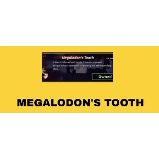 Megalodon's Tooth - FISCH