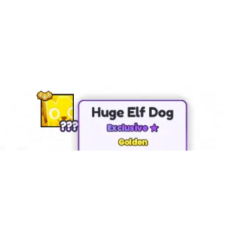 GOLDEN HUGE ELF DOG