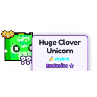 Huge Clover Unicorn