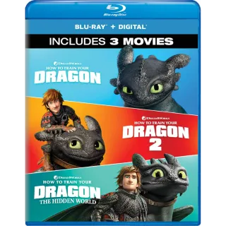 How to Train Your Dragon Collection 1-3 Movies Anywhere HD
