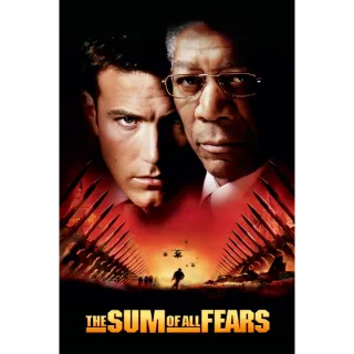 The Sum of All Fears Vudu 4K UHD or iTunes 4K UHD