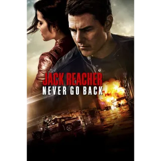 Jack Reacher: Never Go Back Vudu 4K UHD