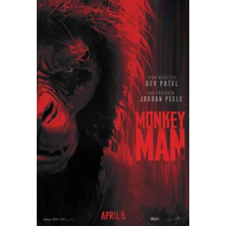 Monkey Man Movies Anywhere 4K UHD