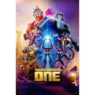 Transformers One Vudu 4K UHD or iTunes 4K UHD