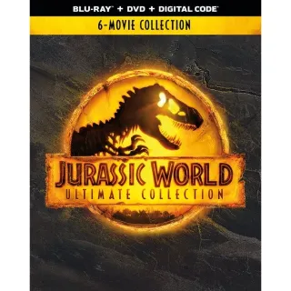 Jurassic World Collection 1-6 Movies Anywhere HD