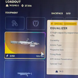 equalizer weapon