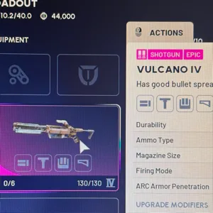 Volcano IV Weapon