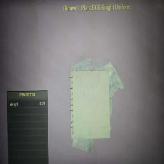 BOS Knight Uniform Plan