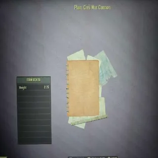 Civil War Cannon Plan