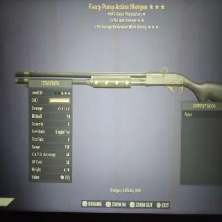 Fancy Pump Action Shotgun