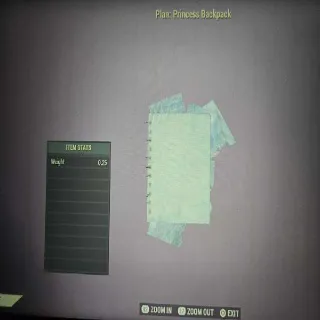 Princess Backpack Plan