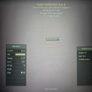 Invisible Cryptid Jawbone Knife