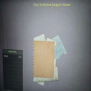 Deathclaw Gargoyle Statue Plan