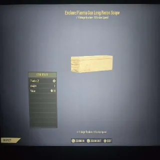 Enclave Plasma Gun Long Recon Scope Mod