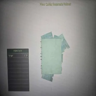 Cultist Incarnate Helmet plan