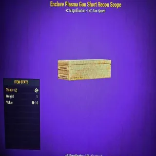 Enclave Plasma Gun Short Recon Scope