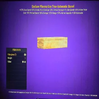 Enclave Plasma Gun True Automatic Barrel