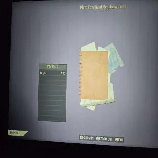 Fossilized Megalonyx Torso Plan