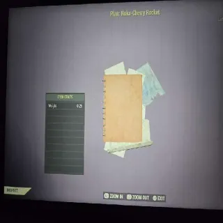Nuka-Cherry Rocket Plan