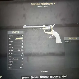 Fancy Single Action Revolver