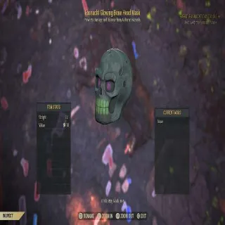 Glowing Bone Head Mask