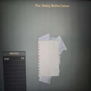 Glowing Skeleton Costume Plan