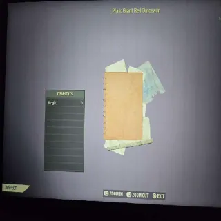 Giant Red Dinosaur Plan