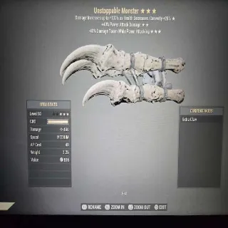 Unstoppable Monster Weapon