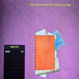 Shenandoah Vistor Center Snow Globe Plan