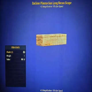 Enclave Plasma Gun Long Recon Scope