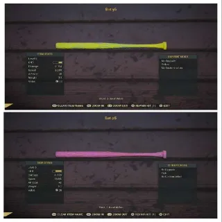 Level 5 Colored Bats