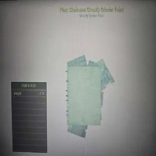 Chainsaw Ghostly Grinder Paint Plan