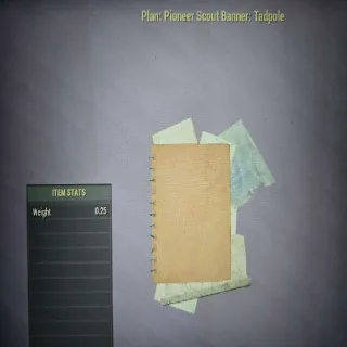 Pioneer Scout Banner: Tadpole Plan