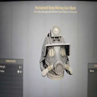 Reclaimed Deep Mining Gas Mask